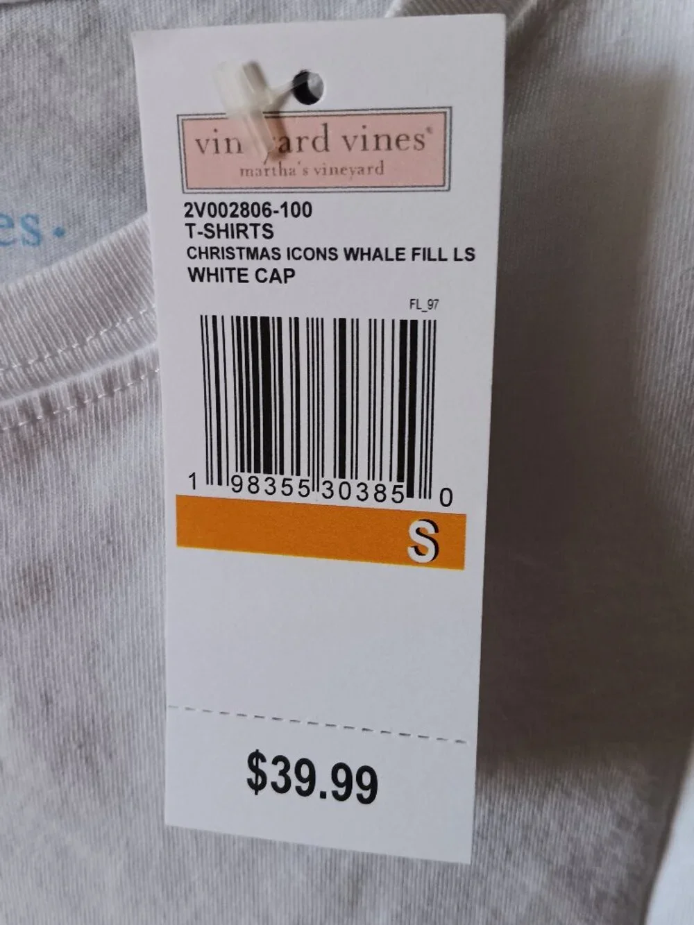 (BOUTIQUE) New Vineyard Vines Christmas Shirt, size S - Picture 6 of 6